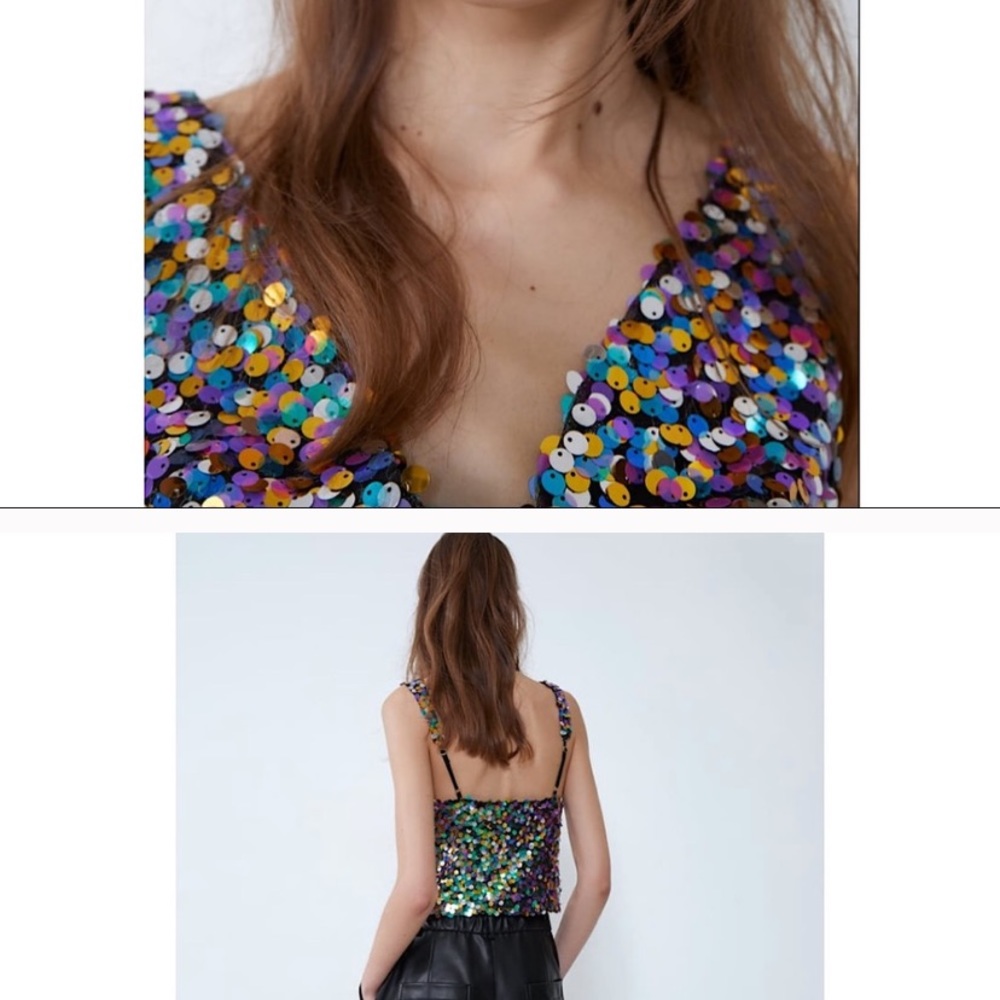 Zara Sequins Top - Picture 5 of 7